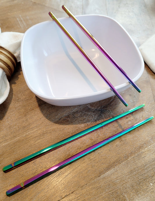 Chop Sticks - Stainless Steel - Multicolored